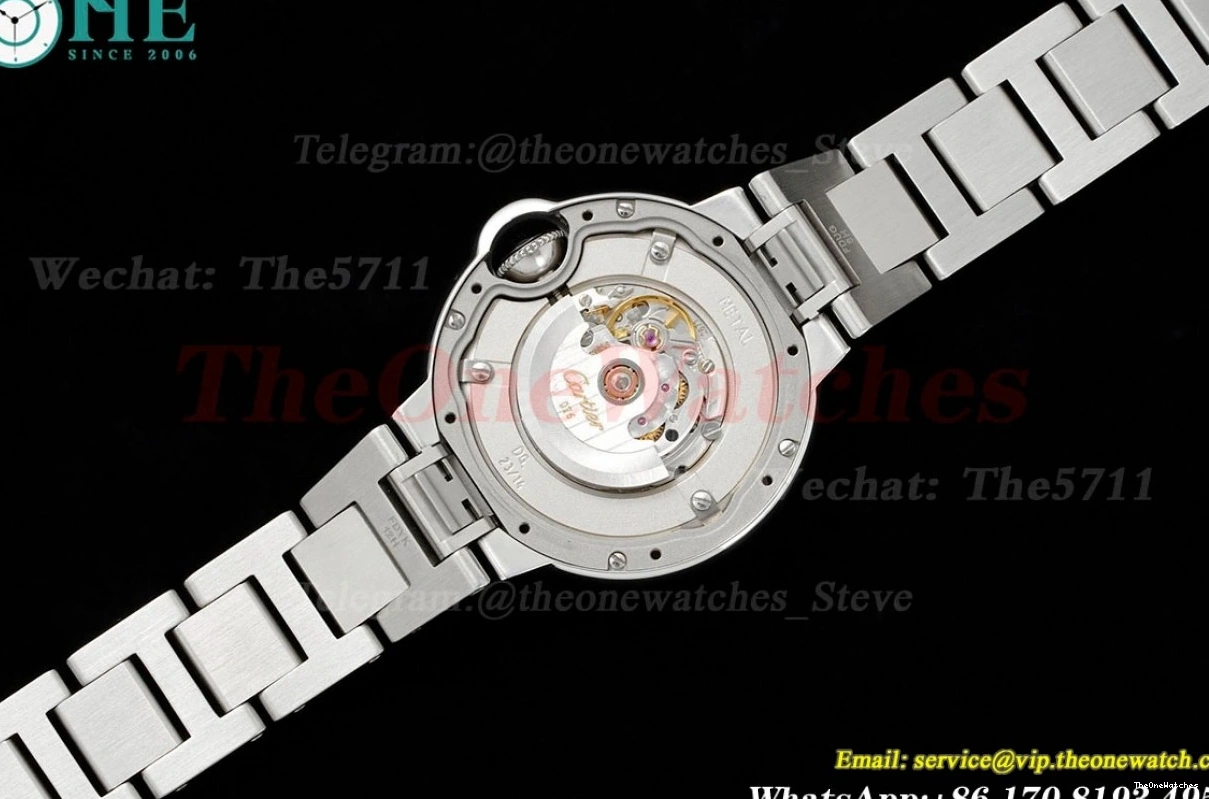 Dia 3KF SS SS Wht 36mm Ballon Bleu Cartier A076 De 0316